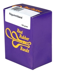 Rågummibånd 100 gram pr. æske 60x1,5mm el. 75x1,5mm